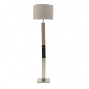 Lampadar din Metal PWL-0940, E27, argintiu-negru-gri, 43x43x153 cm - Img 2