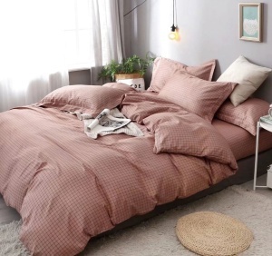 Lenjerie cu Elastic 180x200 Linear Dreams (Bumbac Satinat)
