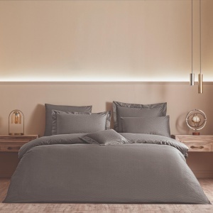 Lenjerie Davillo Anthracite King Size (Bumbac Egiptean) - Img 2
