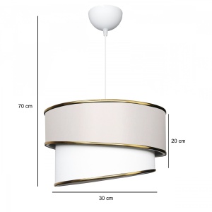 Lustra AYD-3622 Crem 30x30x70 cm - Img 3