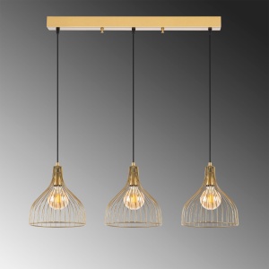 Lustra Cafu Auriu 94x25x121 cm - Img 4