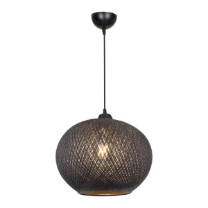Lustra cu o singura lumina PWL-1112, E27, negru, 38x75 cm - Img 2