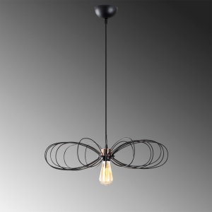 Lustra Hemdem Negru 58x58x112 cm - Img 5