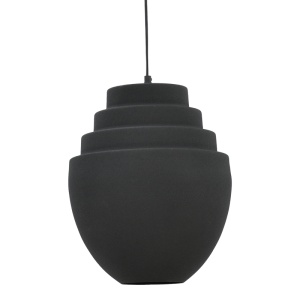 Lustra Kelsy E27 metal negru 30x30x122 cm - Img 2
