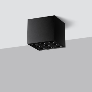 Lustra LED Ozzy Negru 4000K 9.5x9.5x8.3 cm - Img 2