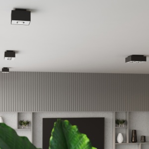 Lustra Mono Negru 24x24x11 cm - Img 8