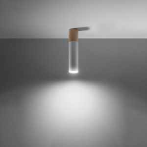 Lustra Pablo Alb 6x6x30 cm - Img 3