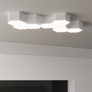 Lustra Sunde Alb 30.5x26.5x13.5 cm - Img 11