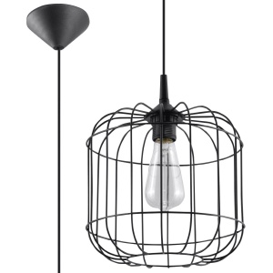 Lustra suspendata Celta Negru 23x23x95 cm