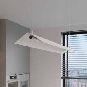 Lustra suspendata LED Elva Alb 4000K 150x27.5x200 cm - Img 14