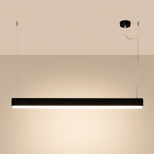 Lustra suspendata LED Farge Negru 4000K 120x8x150 cm - Img 3