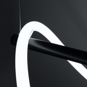 Lustra suspendata LED Galakse Negru 2700-6500K 84x45x160 cm - Img 5