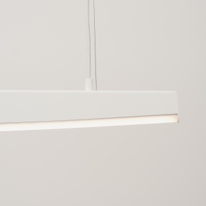 Lustra suspendata LED Jorun 120 Alb 3000K 120x3x210 cm - Img 5