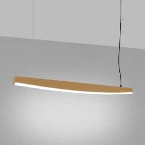 Lustra suspendata LED Jorun 120 Auriu 4000K 120x3x210 cm - Img 3