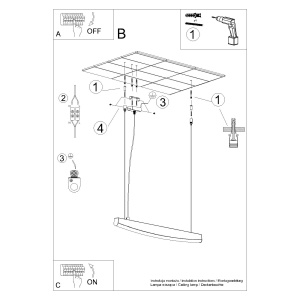 Lustra suspendata LED Jorun 150 Alb 3000K 150x3x210 cm - Img 9