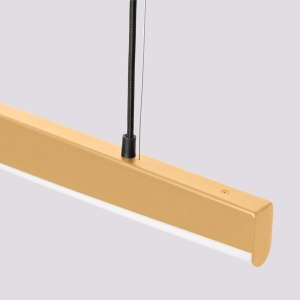 Lustra suspendata LED Jorun 150 Auriu 4000K 150x3x210 cm - Img 7