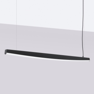 Lustra suspendata LED Jorun 150 Negru 3000K 150x3x210 cm - Img 2