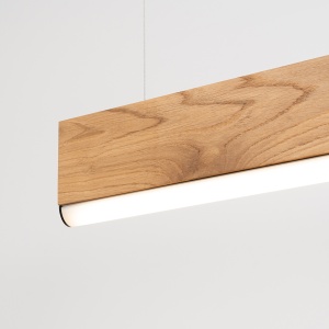 Lustra suspendata LED Lykke Stejar 4000K 150x3.5x150 cm - Img 9