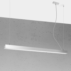 Lustra suspendata LED Pinne Gri 3000K 118x6x150 cm - Img 2