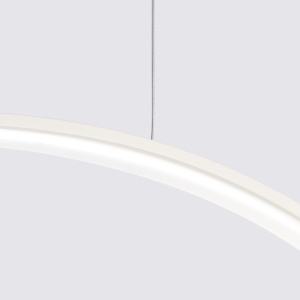 Lustra suspendata LED Rio 55 Bej 3000K 55x16x150 cm - Img 4