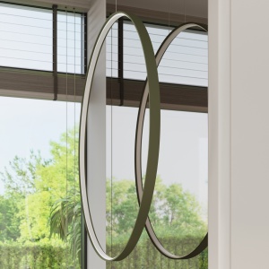 Lustra suspendata LED Rio 78 Olive 3000K 78x16x150 cm - Img 15