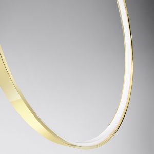 Lustra suspendata LED Rio Auriu lucios 3000K 78x16x150 cm - Img 6