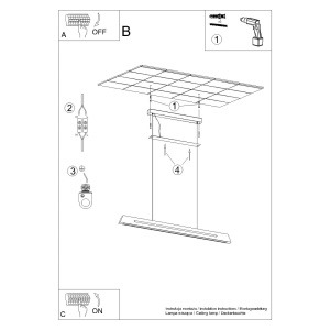 Lustra suspendata LED Skog Stejar 4000K 120x5.5x210 cm - Img 10