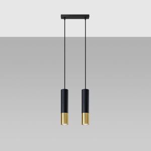 Lustra suspendata Loopez Auriu 30x6x90 cm - Img 2