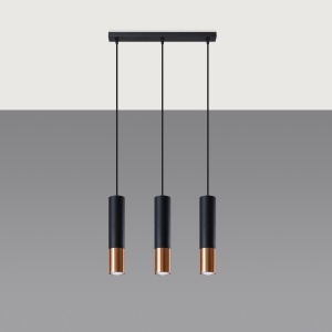 Lustra suspendata Loopez Cupru 45x6x90 cm - Img 2