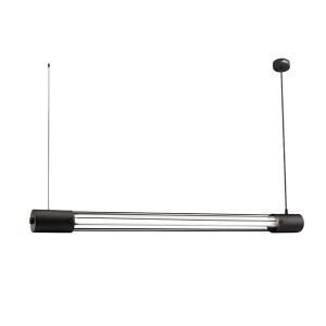 Lustra suspendata Valo Negru 6000K 95x8x150 cm