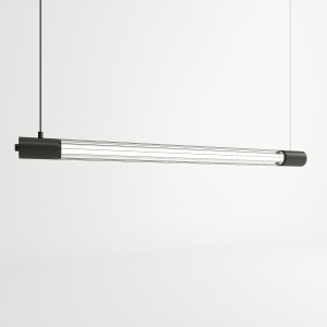 Lustra suspendata Valo Negru 6000K 95x8x150 cm - Img 2