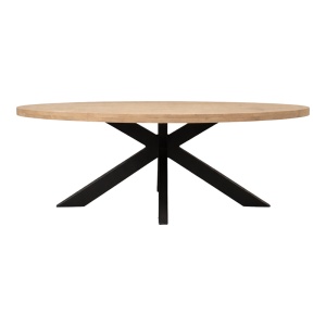 Masa de dining, Jenma, Negru, 100x200x76 cm - Img 3