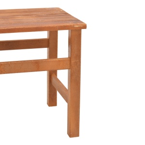 Masa de gradina Summrine de plaja din lemn de fag solid culoare nuc 60x40x45 cm - Img 5