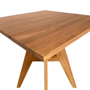 Masa dining Cadrada, Natural, 70x70x76 cm - Img 5