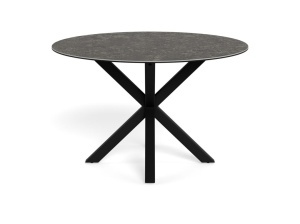 Masa dining Heaven, Negru, 75.5x119x119 cm - Img 5