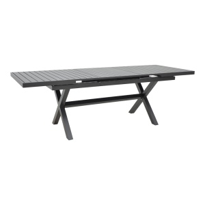 Masa extensibila de gradina Dagyn aluminiu gri inchis 240x90x76 cm - Img 2