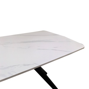 Masa Ezali, Alb, 180x90x75 cm - Img 5