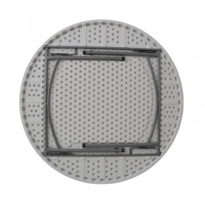 Masa rotunda pliabila Comfort - dintr-o singura bucata, gri deschis D152x74cm - Img 2