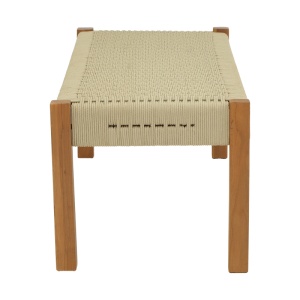 Masa Uma Boho, Pako World, Lemn de tec, Natural, 150x45x40 cm - Img 4
