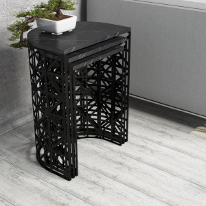 Masuta Auxiliara Stil Negru - Img 2