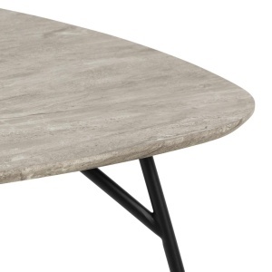 Masuta de cafea Caracas, Gri, 40x90x90 cm - Img 5
