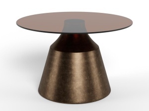 Masuta de cafea Dunsley, Maro, 41.5x70x70 cm - Img 2