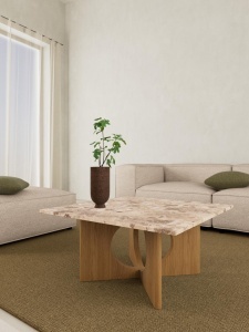 Masuta de cafea Foley V5, Maro, 42x80x80 cm