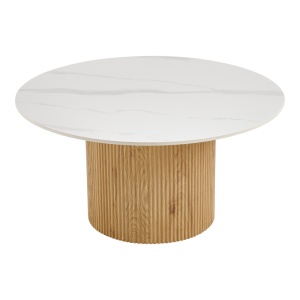 Masuta de cafea, Sikulu, Pako, Alb 80x80x40 cm - Img 3