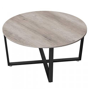 Masuta de cafea, Vasagle, Alb, 88x88x47 cm - Img 2