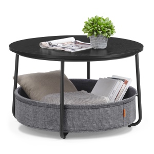 Masuta de cafea Vasagle Negru 75x75x45 cm - Img 3