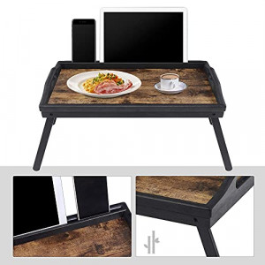 Masuta de laptop, Songmics, Negru, 42×30×22 cm - Img 4