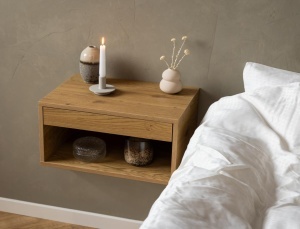 Noptiera Cholet, Natural, 24.5x50x35 cm