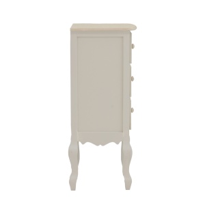 Noptiera inalta Joliene Pako World Alb 40x34.5x82 cm - Img 4