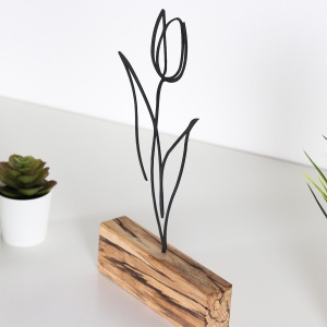 Obiect decorativ M-036 Negru 17x30x3.5 cm - Img 3